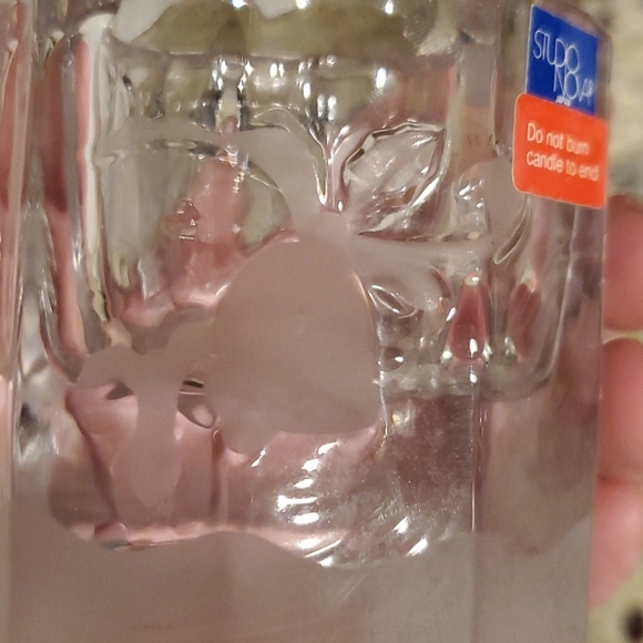 STUDIO NOVA Clear etched Glass Votive holder - Picture 8 of 8